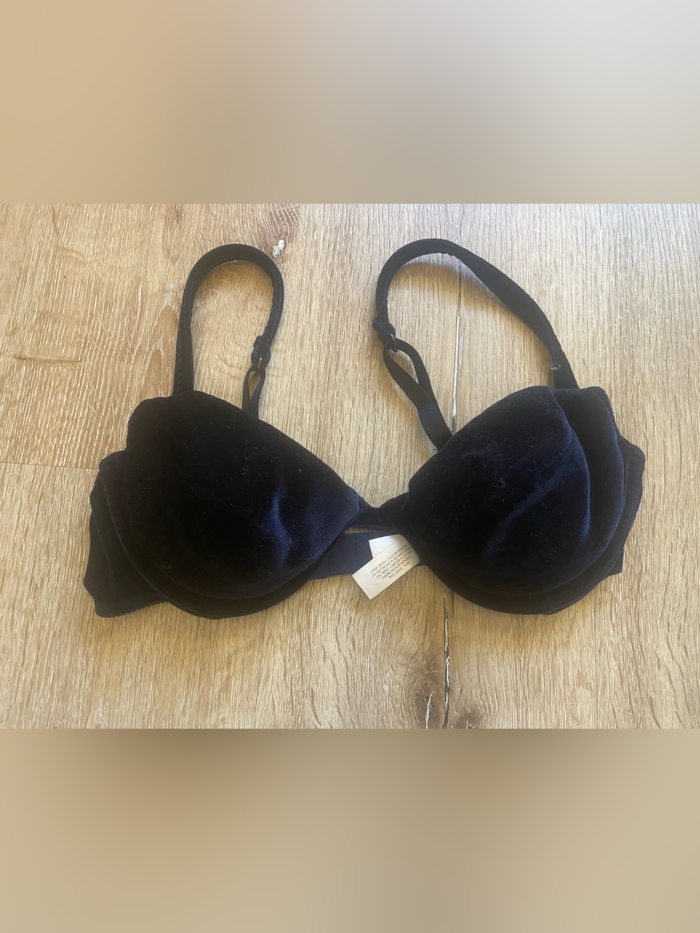Victoria's Secret Velvet Padded Bra - Deep Blue